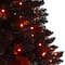 4ft. Black Artificial Halloween Tree in Urn, Orange LED Lights